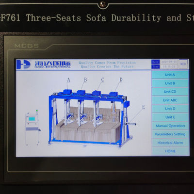 Furniture Chair Fatigue Testing Machine / Sofa Testing Equipment