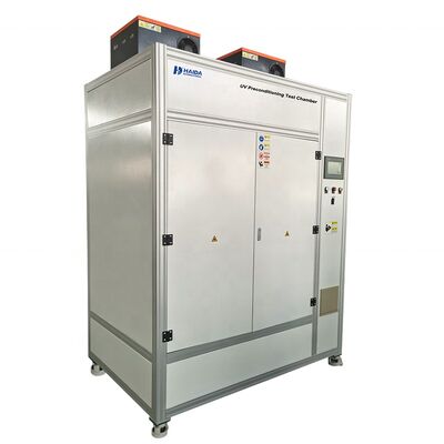 Buen precio Cámara de ensayo de precondicionamiento UV Panel solar Equipo de ensayo de sensibilidad a daños ultravioleta Máquina de ensayo de pretratamiento UV en línea